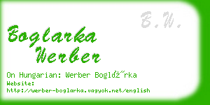 boglarka werber business card